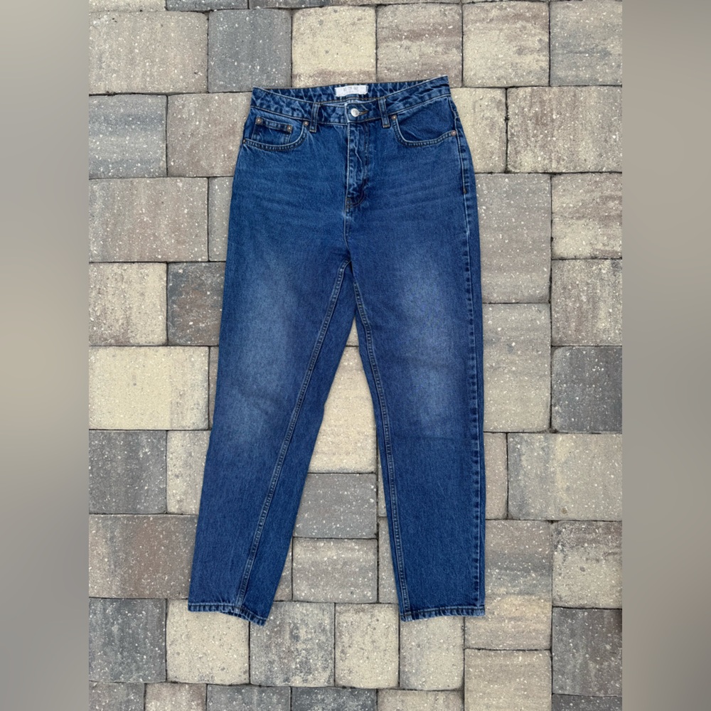 NWOT Free People We The Free Straight Relaxed High Rise Dark Wash Jeans Size 27